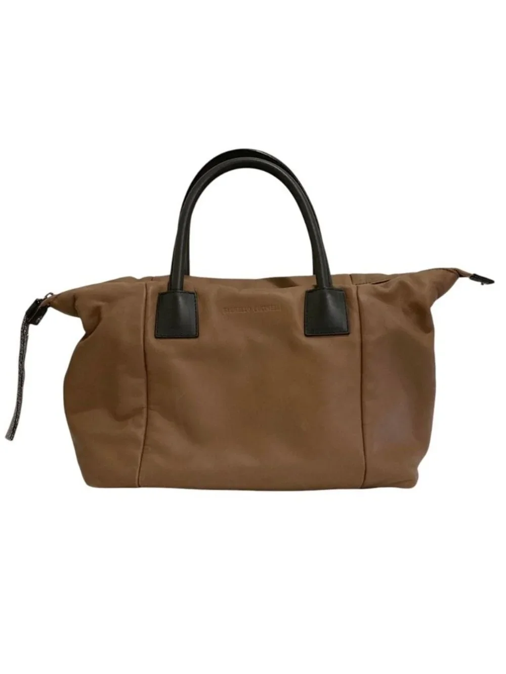 Brunello Cucinelli Moni Refasuna Tote Brown